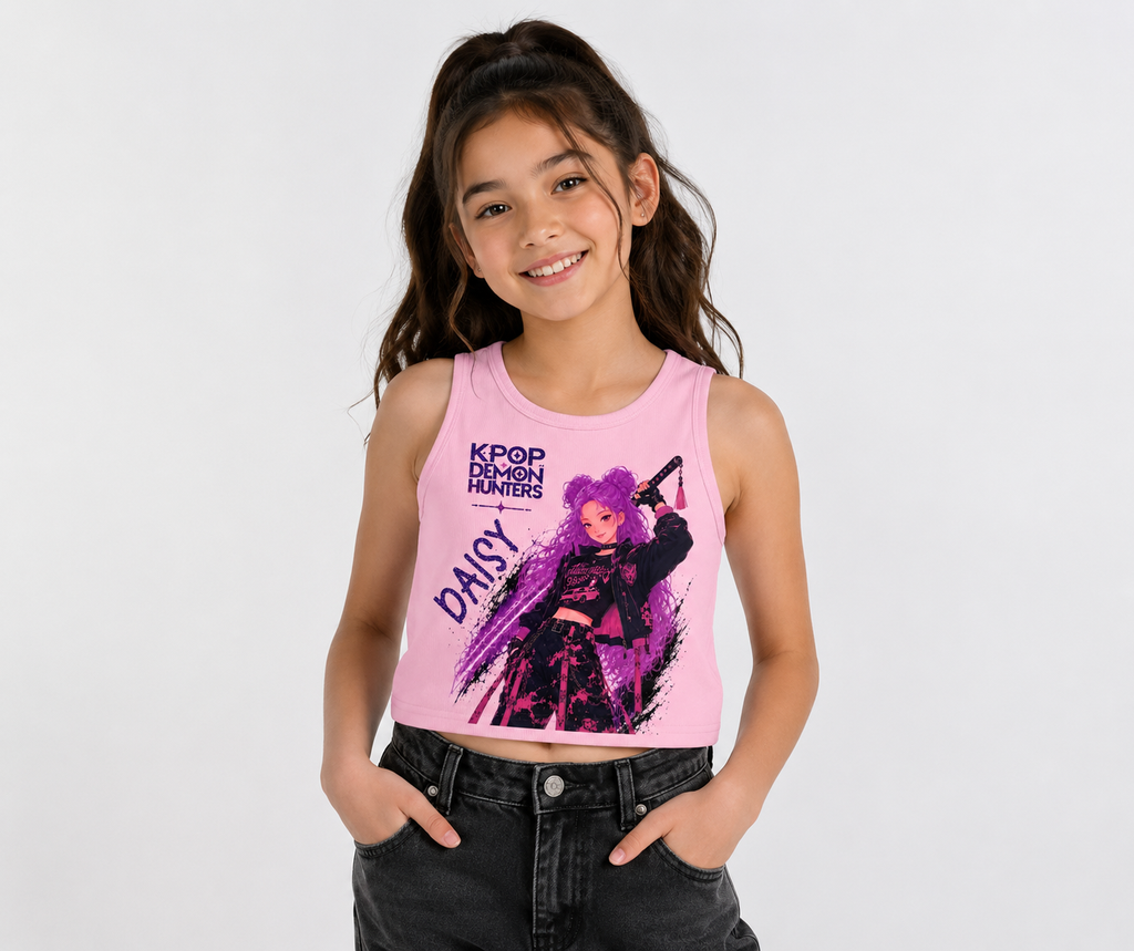 Girls K-Pop Demon Hunters Crop Top