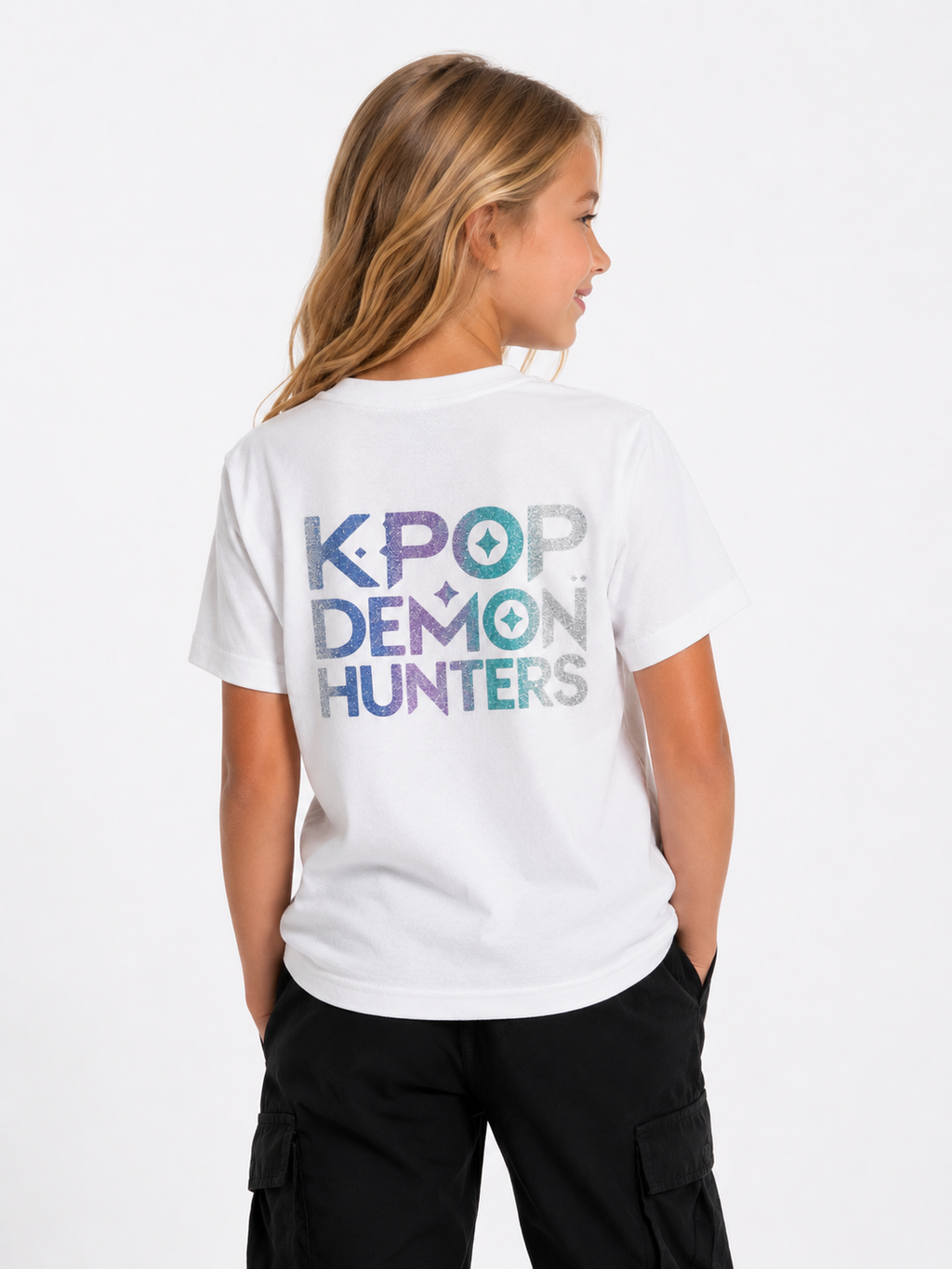 Kids K-Pop Demon Hunters Customised Character T-Shirt