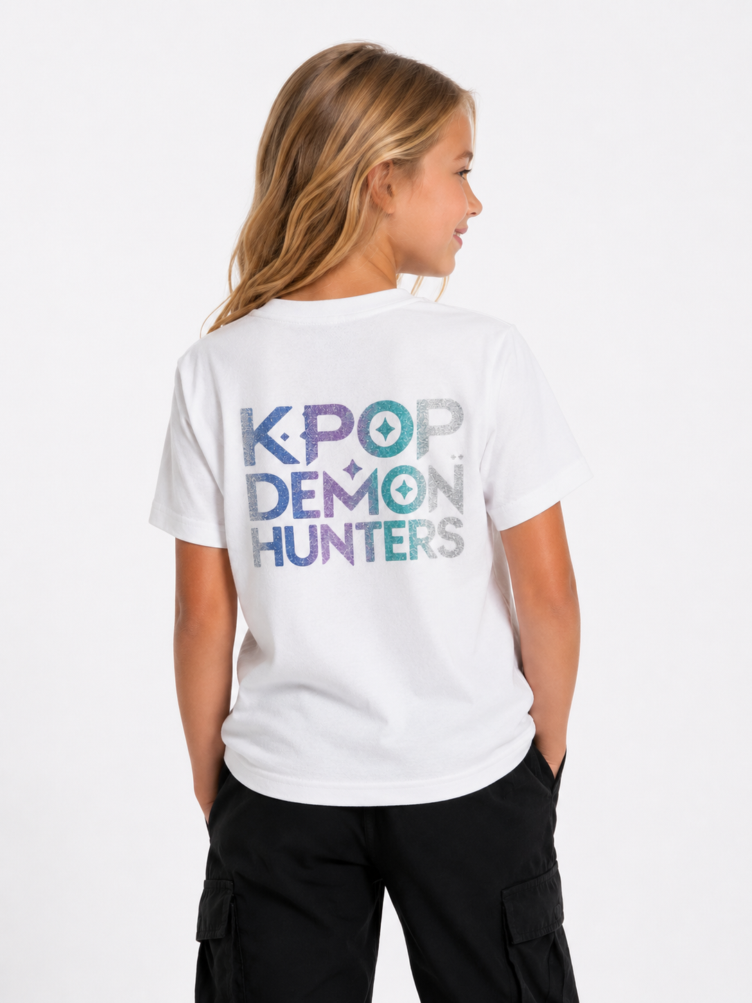 Kids K-Pop Demon Hunters Customised Character T-Shirt