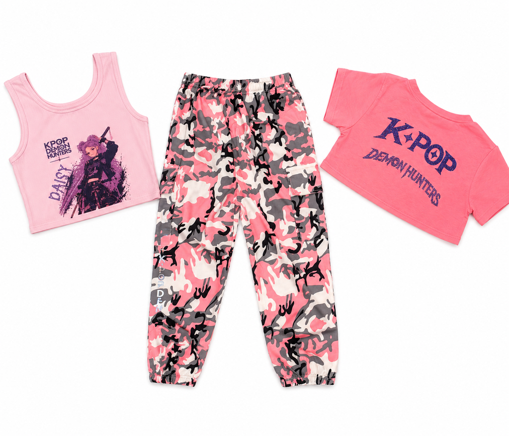Girls K-Pop Demon Hunters Customised Outfit Set