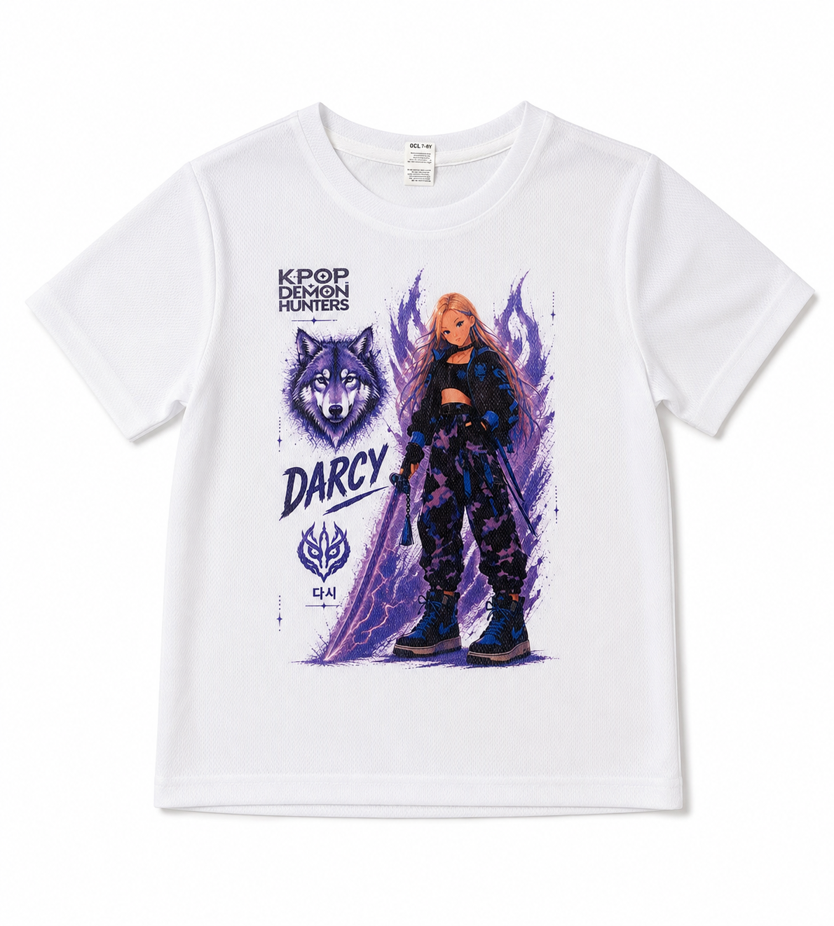 Kids K-Pop Demon Hunters Customised Character T-Shirt