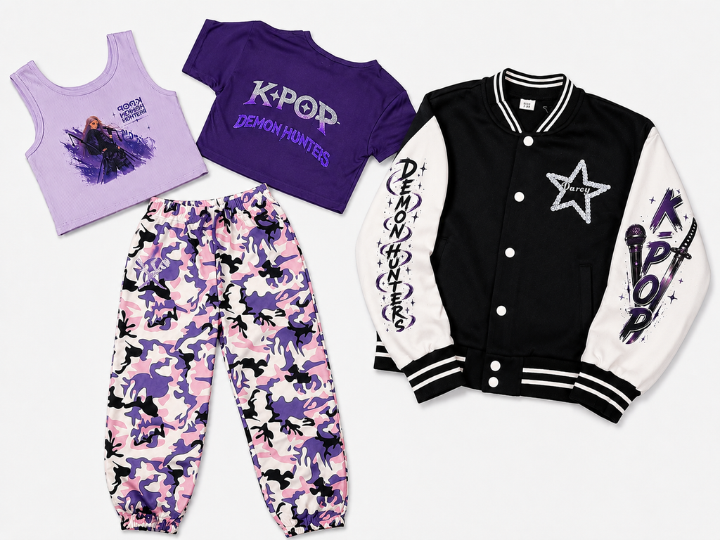 Girls K-Pop Demon Hunters Customised Full 4-Piece Set