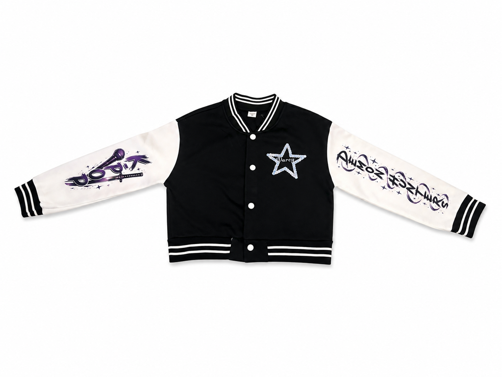 Girls K-Pop Demon Hunters Customised Baseball Jacket