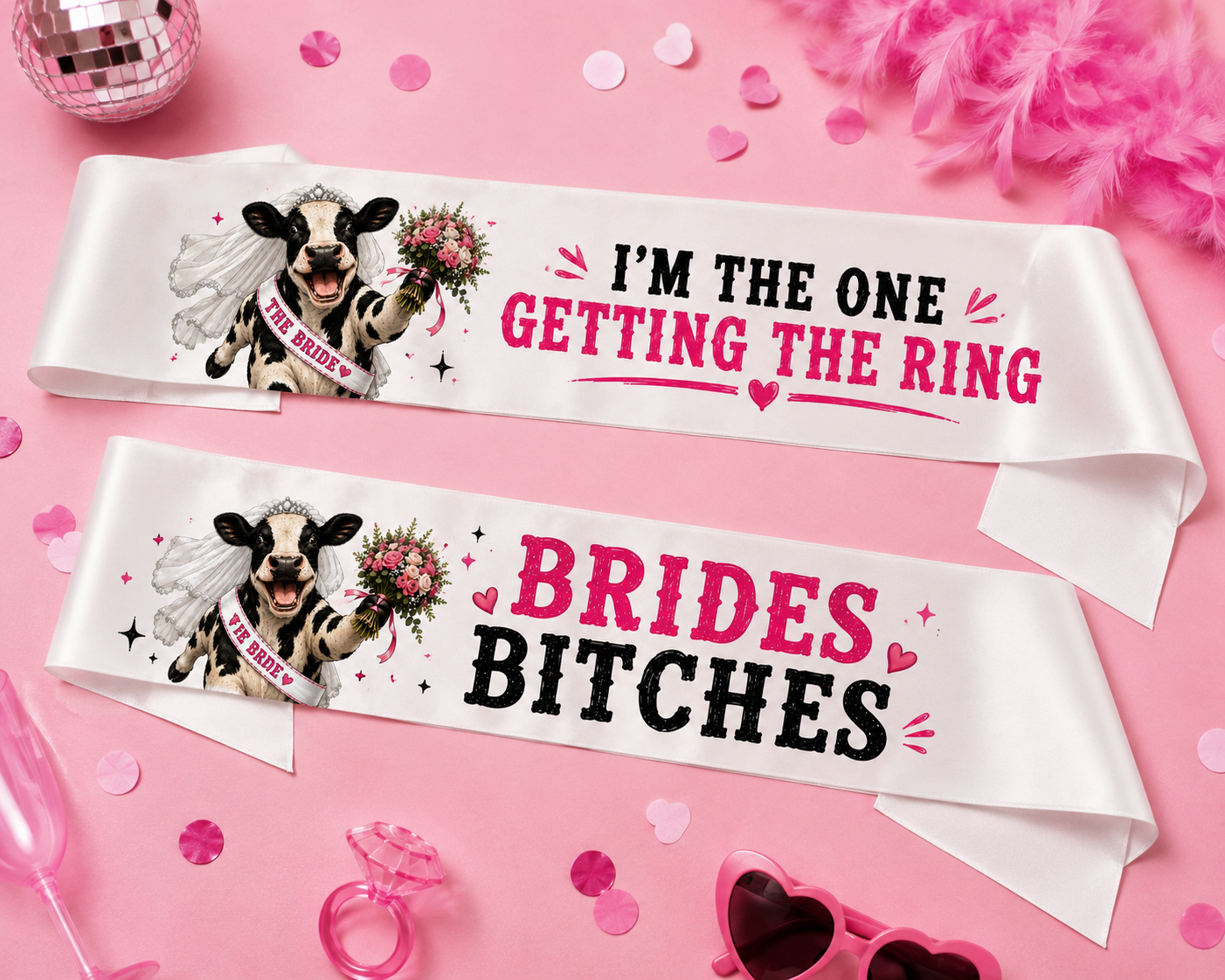 Hen Party Sash – Bride & Bride's Bitches