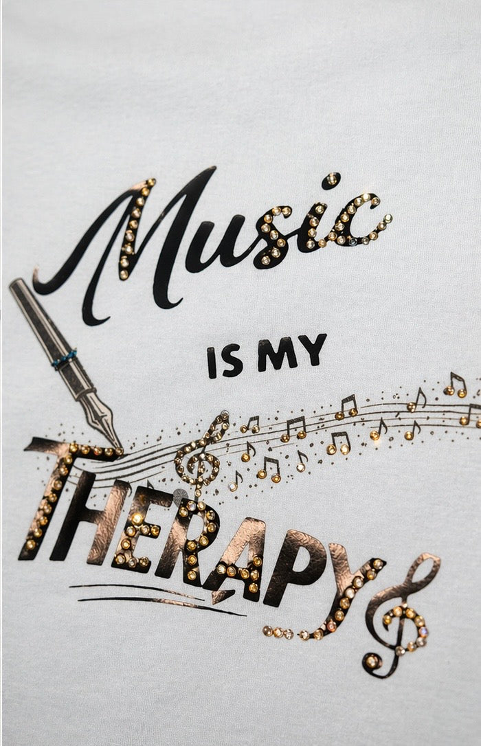 Music is My Therapy T-Shirt — From £24